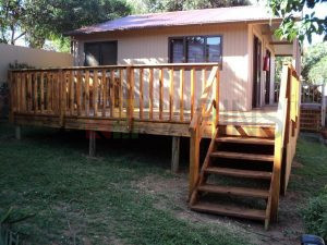 Cabin-Veranda-Deck-Stairs-with-Handrail-300×225