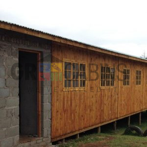 Hostel Adjoining Brick Ablution 8.4m X 17.4m X 2.4m Wh Plus Roofing Over 4.5m Ablution