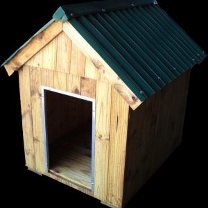 L Size Security Dog House With Reinforced Edging Around The Entrance